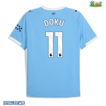 Manchester City Jeremy Doku #11 Hjemmedrakt 2025-26 Kortermet